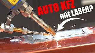 Auto KFZ Karosserie mit LASER schweißen geht das  Handlaser Maxphotonics [upl. by Nelad]