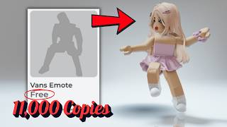 🚨HURRY GET NEW ROBLOX FREE EMOTE LIMITED COPIES [upl. by Selway]