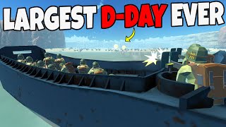 NEW Largest DDAY BEACH INVASION Ever  Ravenfield Battle Simulator [upl. by Enaed]