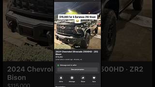 115000 For A 2024 Chevy 2500 ZR2 Bison Dealerships Gone Roguechevy bison truck [upl. by Ilek]