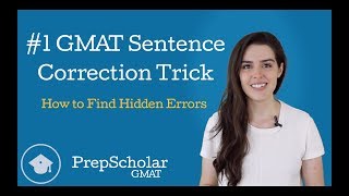 How to Find Hidden Errors in GMAT Sentence Correction My 1 Trick [upl. by Ylrehc]