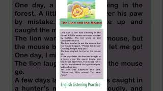 The Lion and the Mouse  learn english through story storyenglish ielts toiec listeningenglish [upl. by Raina383]