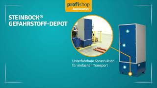 GefahrstoffDepot von Steinbock® ProfiQualität bis ins kleinste Detail [upl. by Isolda]