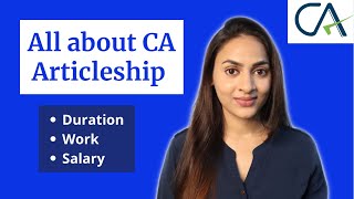 All about CA Articleship  Articleship Duration Work and Salary  azfarKhan [upl. by Sergo820]