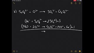 Balance each of the following oxidation–reduction reactions which take place in acidic solution b… [upl. by Cinderella593]