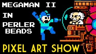 Perler Beads Tutorial Megaman II  Pixel Art Show [upl. by Swope]