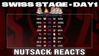 YAMATOCANNON AND THE BOYS REACT TO THE WORLDS 2023 SWISS STAGE DRAW [upl. by Ettelrats510]