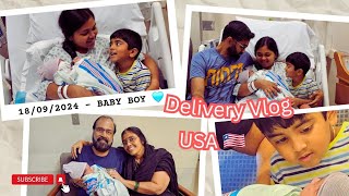 കുഞ്ഞുവാവ വന്നുട്ടോ 🥰👶🧿 Our little Prince🩵  Delivery Vlog Part2  Why VBAC failed malayalamusa [upl. by Ardella]