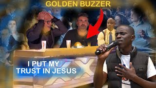 GOLDEN BUZZER First African On AGT Suprises the judges With An Amazing Worship Session [upl. by Ylliw]