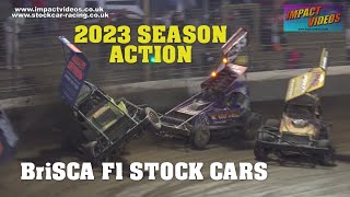 BriSCA F1 STOCK CAR RACING 2023 SEASON COMPILATION IMPACT VIDEOS [upl. by Lehctim]