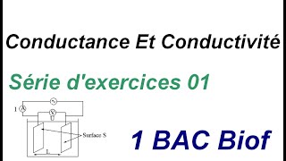 Conductance Et Conductivité 1BAC Biof  exercices corrigés 2020 [upl. by Herta]