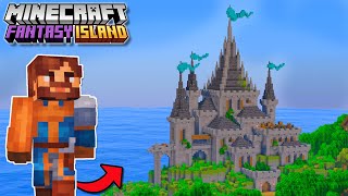 I Built A Castle In Fantasy Minecraft [upl. by Ogeid]