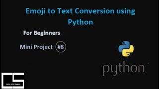 Emoji to Text Conversion  Python  CodingwithShameera1 [upl. by Ajan510]