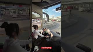 Mercedes Benz bus drive by lady driver  Luxurious Bus Travels travel bustours mercedes [upl. by Uolyram]