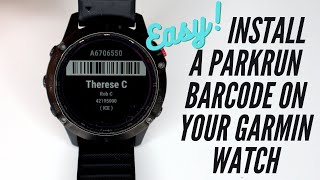 Install a Parkrun Barcode on your Garmin Watch Easy [upl. by Eidson896]