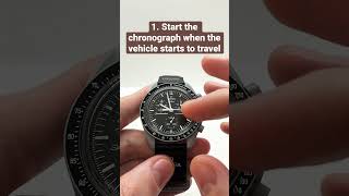 How to use a Tachymeter on a Omega x Swatch Watch [upl. by Combs263]