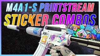 M4A1S Printstream Sticker Combos  Best M4A1S Printstream Sticker Combinations [upl. by Enelrihs]