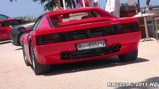 Decatted Ferrari Testarossa INSANE Sound  Redline Revs and Acceleration [upl. by Ploss]