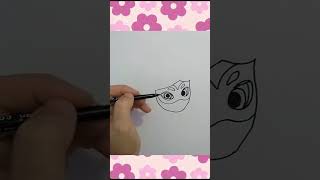 How to Draw Rena Rouge Miraculous Ladybug drawing art viral cute shorts fyp [upl. by Anayt374]