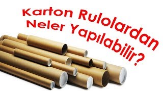 Karton Rulolardan Neler Yapılır  What Can I do With Cardboard Roll [upl. by Nivla]