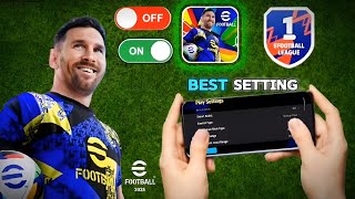 Best Settings for eFootball 25 Mobile  Boost Your Gameplay Now [upl. by Atarman808]