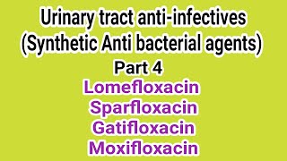 UT anti infectives  Part 4  Medicinal Chemistry  III B Pharm VI Semester  Unit 3  III Pharm D [upl. by Mears]