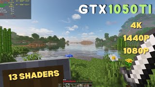 Can a 1050 Ti run Minecraft Shaders  4K  13 Shaders  120 [upl. by Gadmann468]