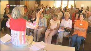 Musikdorf Ernen  Schreibseminar mit Donna Leon SF Tagesschau vom 1972011 [upl. by Garling]