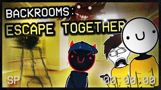 MES AMIS SONT CASSE COUILLES Backrooms Escape Together [upl. by Nogaem]