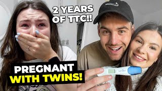 FINDING OUT WERE PREGNANT WITH TWINS AFTER 2 YEARS TTC [upl. by Airamanna]