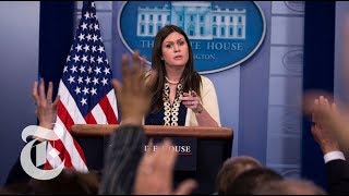 Sarah Huckabee Sanders Memorable Moments Defending President Trump  The New York Times [upl. by Reina337]