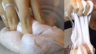 ASMR Making Fluffy Slime  Satisfying Mouth Sounds Tico Tongue Click [upl. by Biddy]