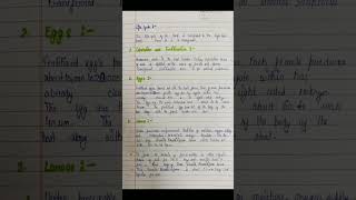 Ancylostoma duodenale zoology 3rd year hpu handwritennotes viralshorts viralshort video hpu [upl. by Ssew]