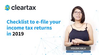 Income Tax Returns Efiling  Checklist for ITR  Efiling in India Online  Efiling due date [upl. by Nylhtac327]