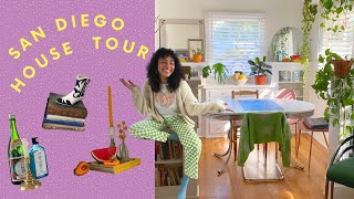 San Diego House Tour  Thrifted Secondhand  Sustainable Decor [upl. by Nashom779]