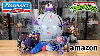 Playmates Toys 2024 TMNT Retro Technodrome Amazon Exclusive Review [upl. by Ecirpac562]