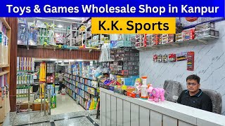 Toys and Games Wholesale Shop in Kanpur  KK Sports  Meston Road  Kanpur  9569886010 [upl. by Ajnot]