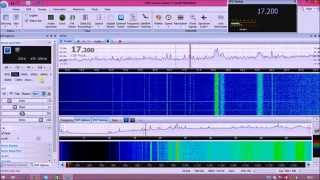 SAQ VLF Christmas Eve transmission 2014 on AFEDRI SDRNet [upl. by Feliks799]