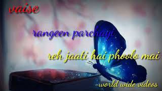 Udti hui titli ki rangeen parchayi  hosaanna  best love whats app status  byworld wide videos [upl. by Edholm93]