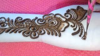 Saral wala mehandi ka arabic design front hand  New Easy Arabic Bel mehndi designs Beautiful mehndi [upl. by Rhee]