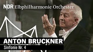 Anton Bruckner Sinfonie Nr 4 mit Günter Wand 1990  NDR Elbphilharmonie Orchester [upl. by Eat]