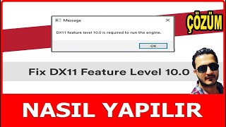 DX11 Feature Level 100 Hatası Çözümü  Kesin Çözüm [upl. by Qirat713]