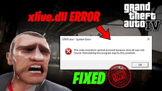 How to Fix Xlivedll Error in GTA 4  how to fix xlivedll missing 2021 [upl. by Lyndsey816]