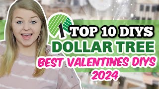 Dollar Tree BEST VALENTINES DAY DIYS 2024 easy hacks  decor ideas  Krafts by Katelyn [upl. by Enened]