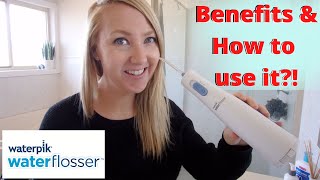 How to Use a Waterpik® Water Flosser cordless Express amp HONEST review Worth it [upl. by Oyam]