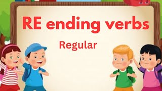 How to conjugate RE ENDING verbs frenchforbeginner french cbse englishgrammar [upl. by Marius]