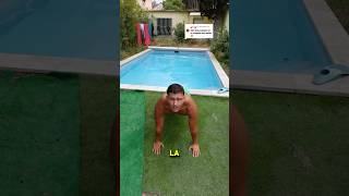 Pompes Claquée dans la Piscine swimming water fitness [upl. by Aerdnua]