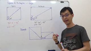 P4 Mathematics  Squares and Rectangles Angles Teaching [upl. by Rehotsirhc]