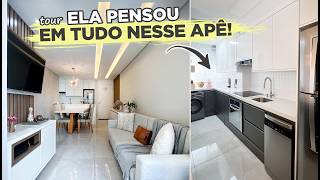 Ela fez um APÃŠ de 62MÂ² com 3 DORMITÃ“RIOS e PENSOU em quotquasequot tudo SOZINHA  Gaby Garciia [upl. by Sabina]