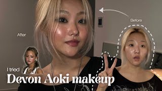 recreating Devon Aokis iconic makeup IN DEPTH tutorial [upl. by Aerdnu703]